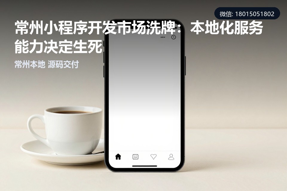 常州,小程序开发,定制开发,本地化服务,制造业