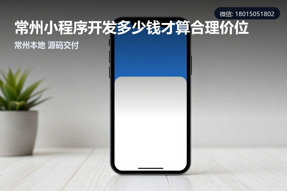 常州小程序开发,小程序开发报价,常州小程序定制开发