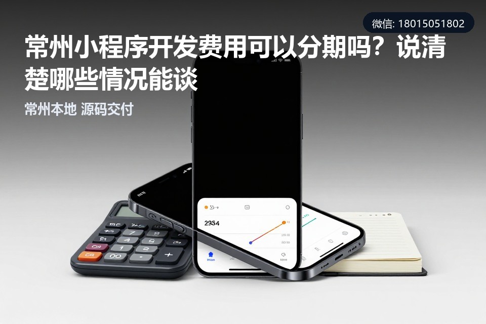 常州小程序开发费用可以分期吗,常州小程序定制开发,常州小程序开发公司,小程序源码交付,常州本地软件开发