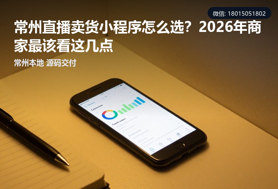 常州直播卖货小程序,小程序开发,源码交付,本地服务,常州软件开发