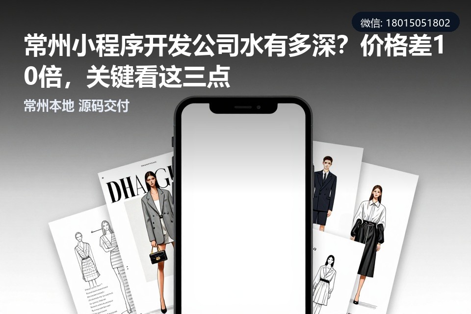常州,小程序开发,报价差异,定制开发,避坑