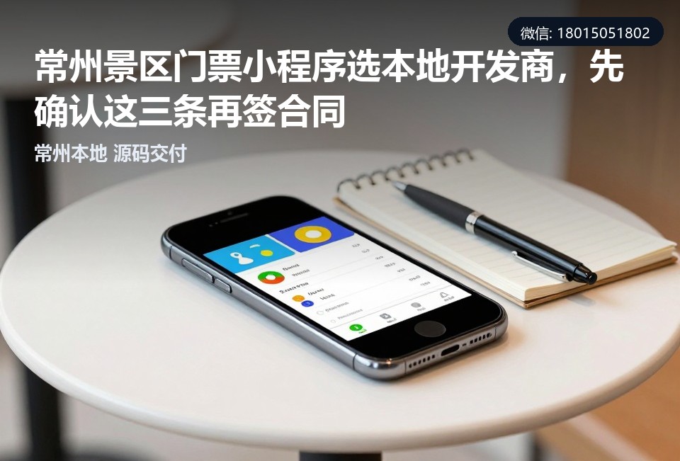 常州景区门票小程序,常州小程序开发,景区门票系统,源码交付,本地小程序开发公司
