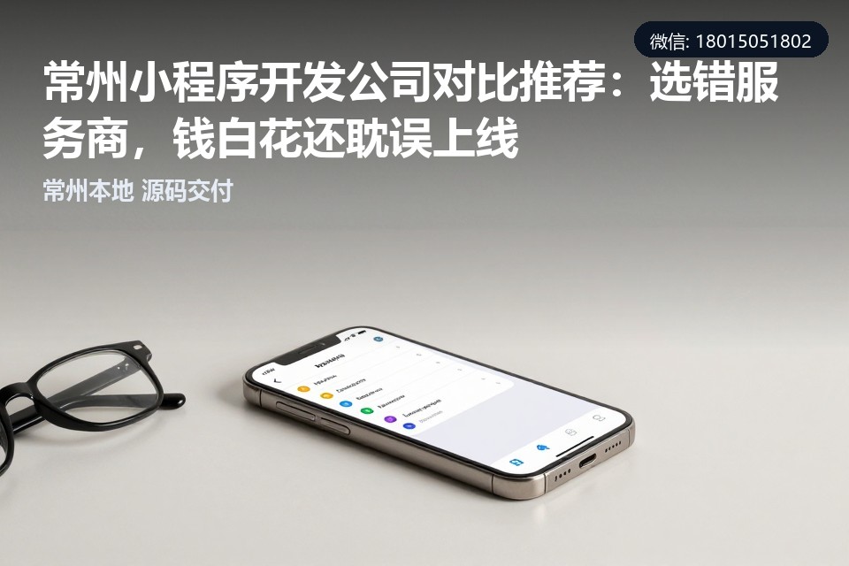 常州小程序开发,本地开发团队,定制开发,合同细节,代码质量
