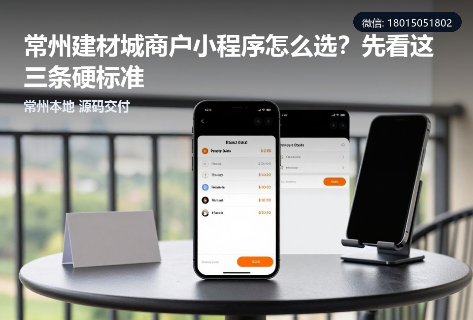 常州建材城商户小程序,常州小程序开发,建材小程序源码交付,常州本地软件公司,飞傲科技