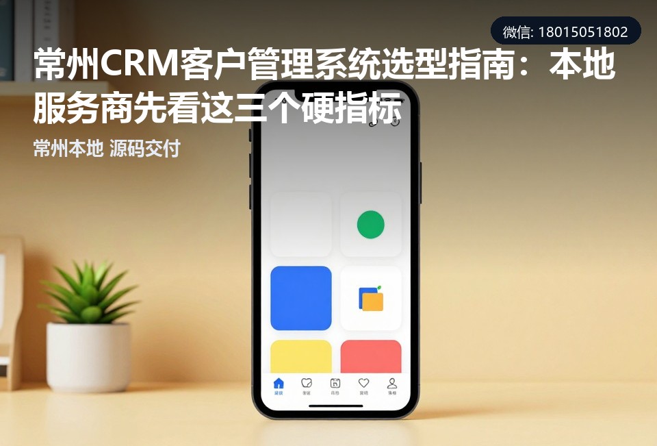 常州,CRM客户管理系统,本地服务商,中小企业,定制开发