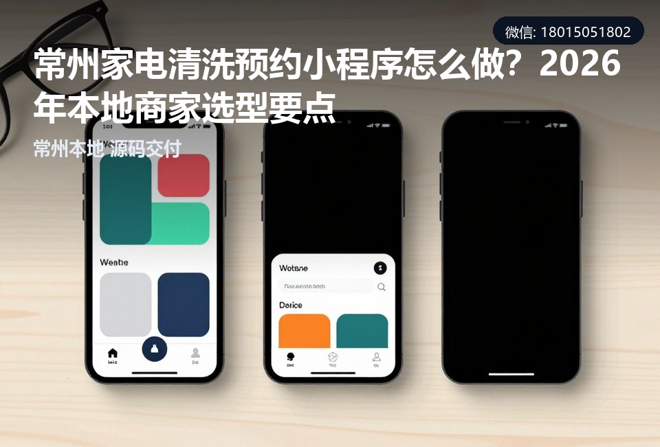 常州家电清洗预约小程序,家电清洗小程序开发,常州小程序定制开发,常州软件公司
