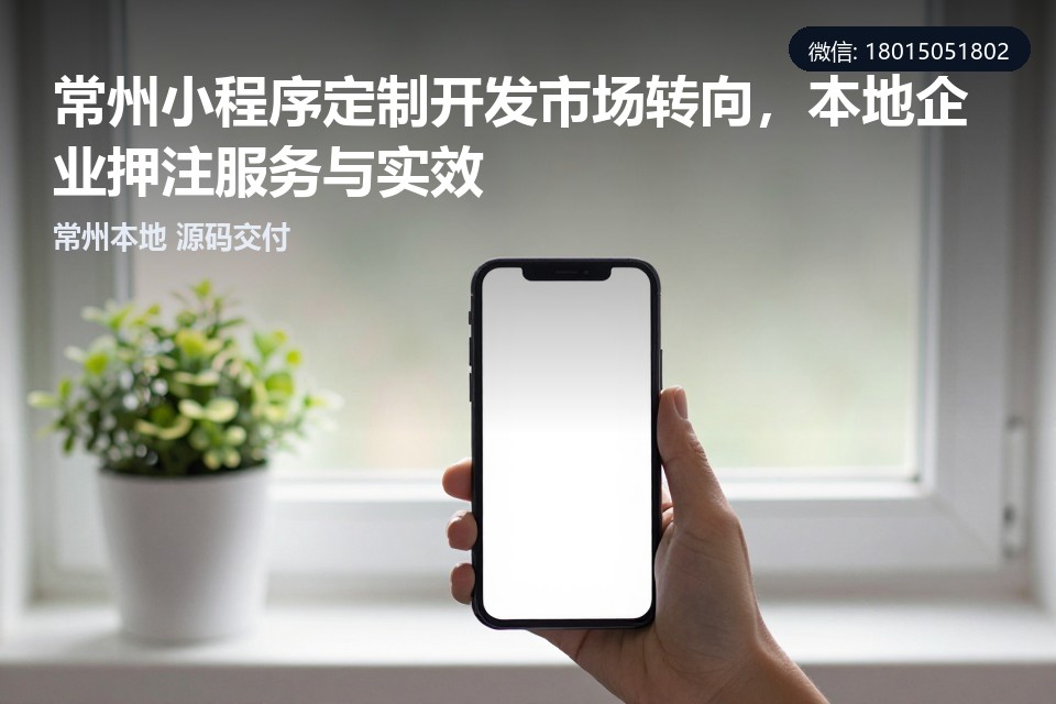 常州,小程序定制开发,本地服务,产业带,售后迭代