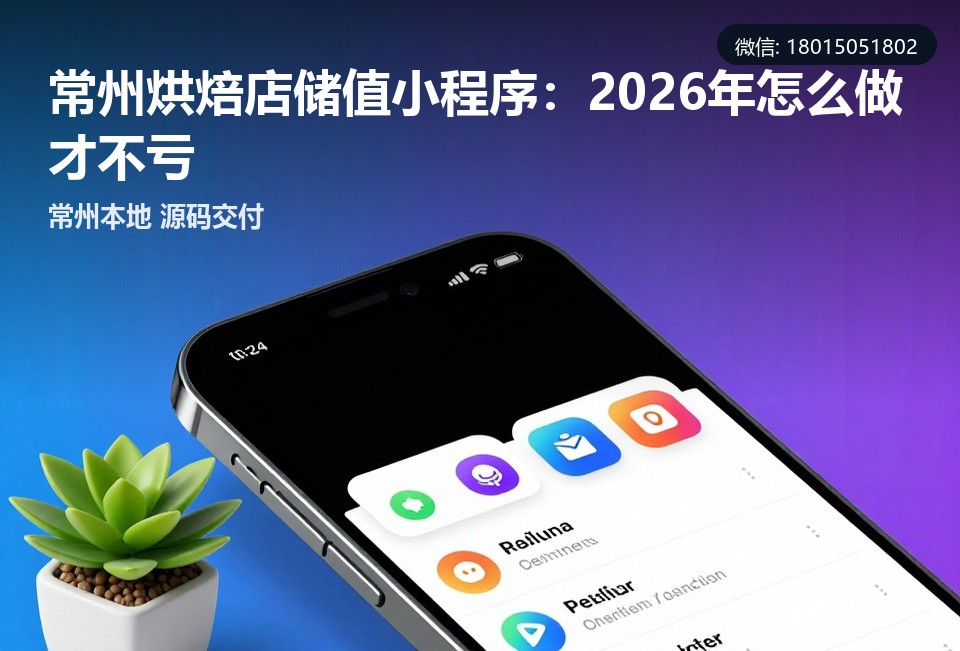 常州烘焙店储值小程序,常州小程序定制开发,常州本地软件公司,烘焙店会员储值系统