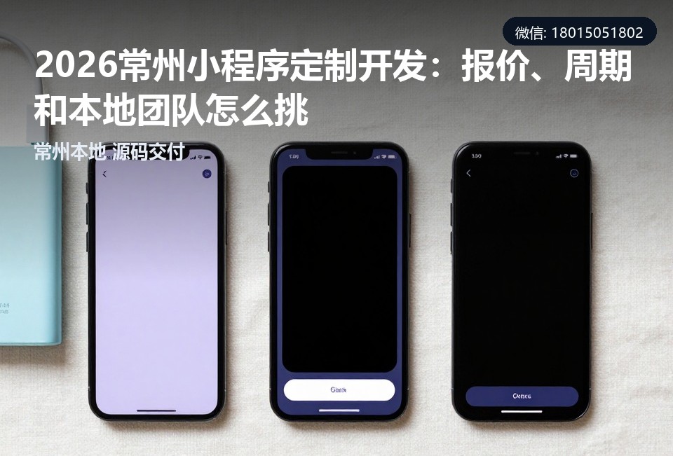 常州甜品店小程序,常州小程序定制开发,常州本地小程序开发,小程序源码交付,2026