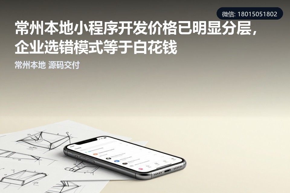 常州,小程序开发,价格,定制开发,模板SaaS