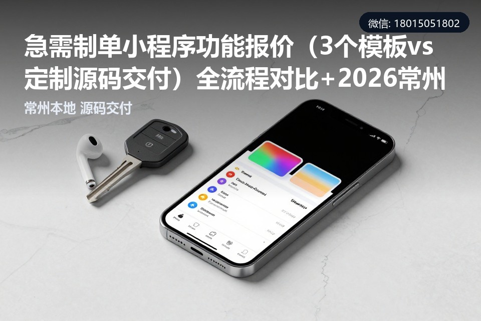 常州制造业,小程序开发,定制开发,模板小程序,源码交付