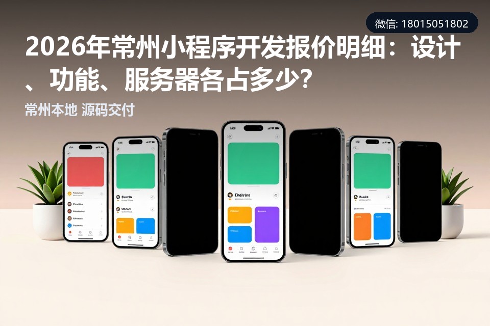 小程序开发,常州,报价,定制开发,模板开发