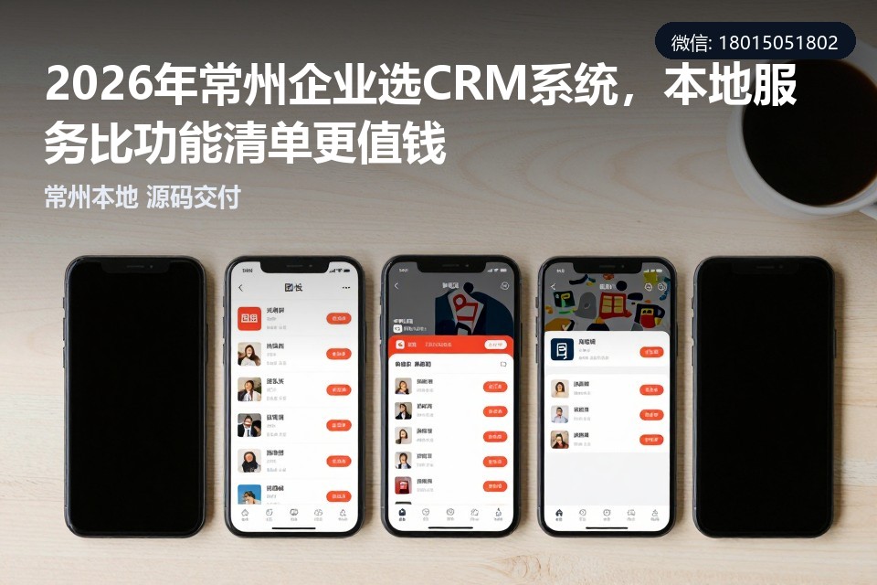常州,CRM系统,本地服务,中小企业,定制开发