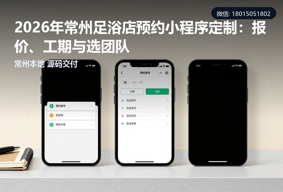 常州足浴店预约小程序,常州小程序定制开发,常州足浴店小程序报价,常州本地软件开发公司