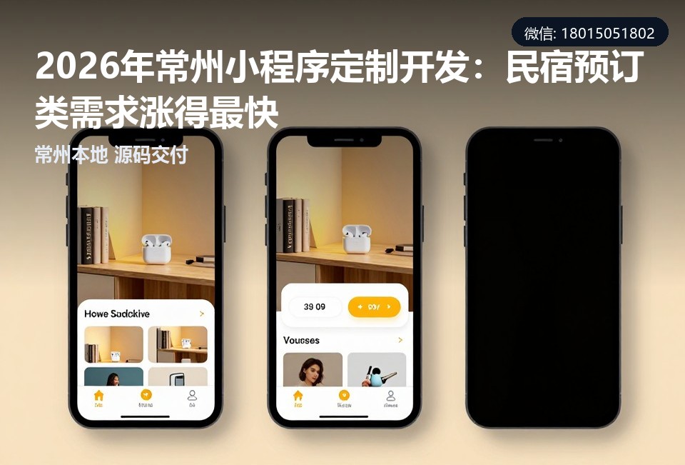 常州小程序定制开发, 常州民宿预订小程序, 常州小程序开发公司, 民宿预订系统, 常州本地软件开发