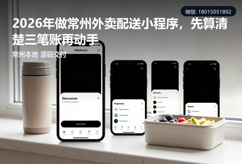 常州,外卖配送小程序,本地开发,定制开发,私域运营