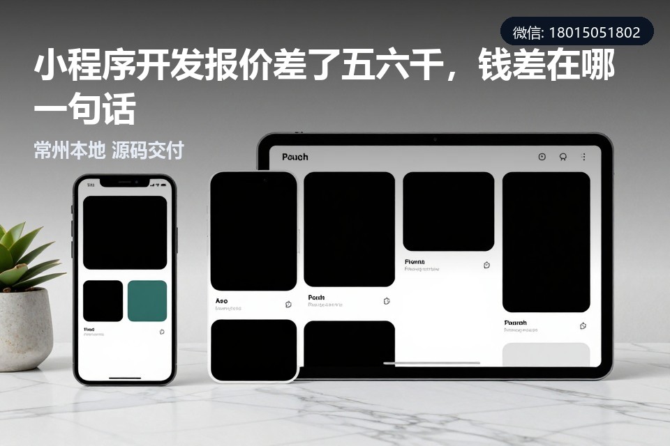 常州小程序开发含源码和不含源码差价,常州小程序定制开发源码交付,常州本地小程序开发公司